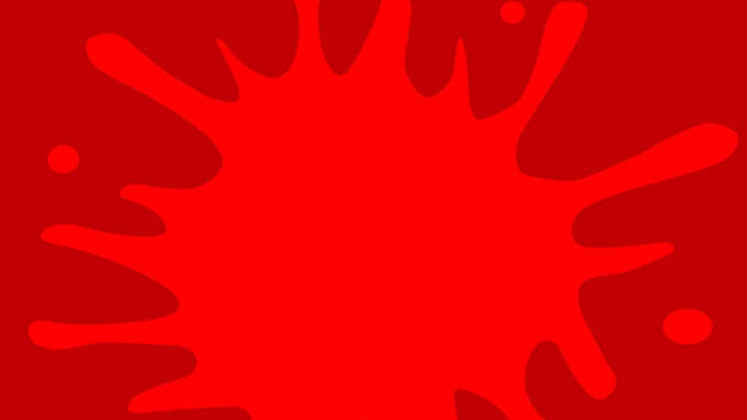 red image illustrating blood in vomit